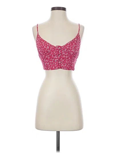 Princess Polly Tank Top Pink Sweetheart Neckline Tops