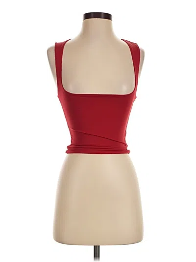 Pre-owned Princess Polly Tank Top Red Strapless Neckline Tops