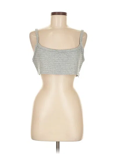Pre-owned Princess Polly Tank Top Silver Strapless Neckline Tops