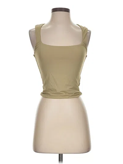 Pre-owned Princess Polly Tank Top Tan Strapless Neckline Tops
