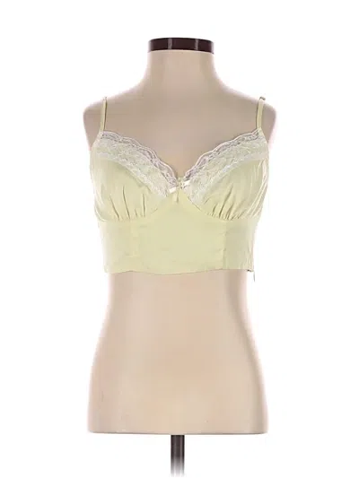 Pre-owned Princess Polly Tank Top Yellow Sweetheart Neckline Tops