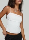 Princess Polly Thatcher Top In White