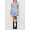 Princess Polly The Love Galore Off The Shoulder Romper In Blue