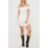 Princess Polly The Love Galore Off The Shoulder Romper In White