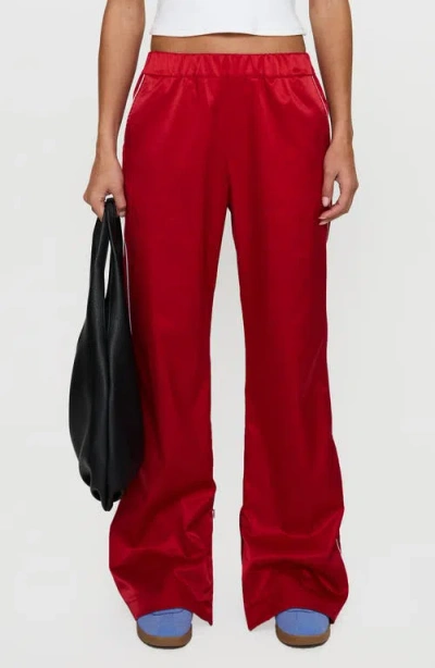 Princess Polly Travalta Satin Track Pants