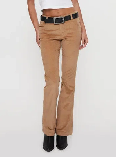 Princess Polly Troubadour Low Waist Jeans In Tan
