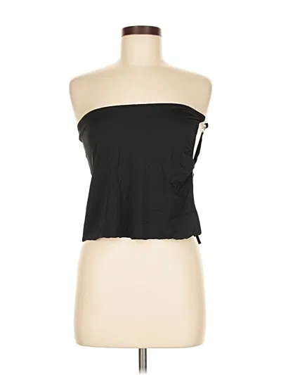 Pre-owned Princess Polly Tube Top Black Strapless Neckline Tops