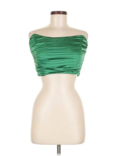 Pre-owned Princess Polly Tube Top Green Strapless Neckline Tops