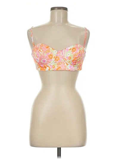 Pre-owned Princess Polly Tube Top Orange Strapless Neckline Tops