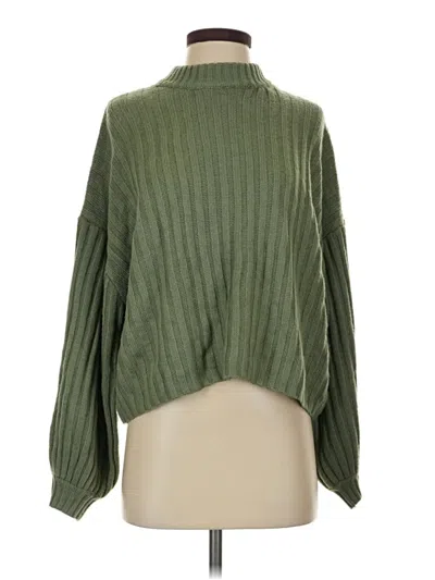Pre-owned Princess Polly Turtleneck Sweater In Green