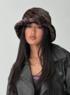 Princess Polly Tuscon Fluffy Hat In Multi