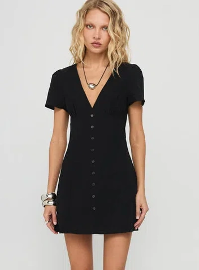 Princess Polly Usa Loveliness Playsuit In Black