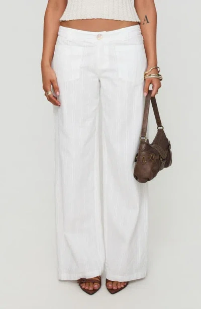Princess Polly Vendi Low Rise Wide Leg Pants In Multi