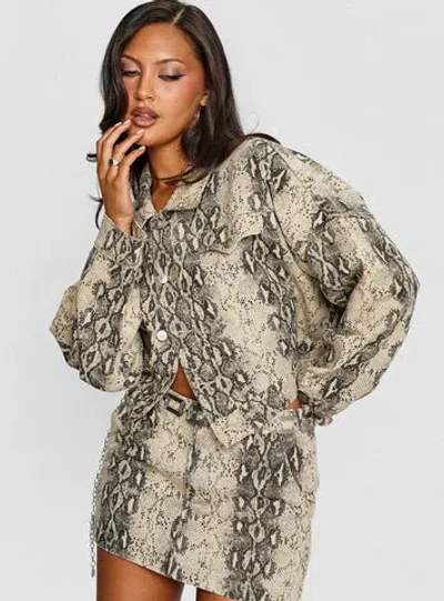 Princess Polly Venom Jacket In Gray