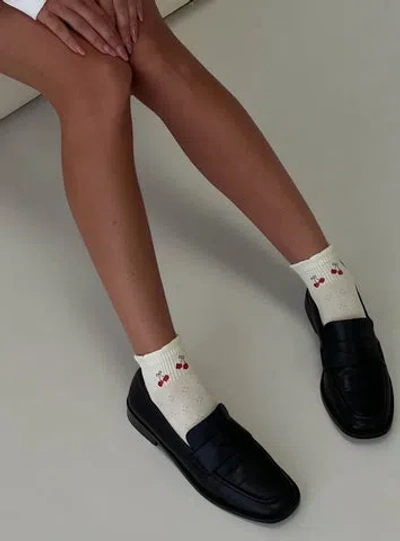 Princess Polly Vesira Frill Socks In Black