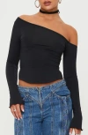 Princess Polly Antilles Off The Shoulder Bodysuit In Black