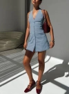 Princess Polly Vyxen Halter Mini Dress In Blue
