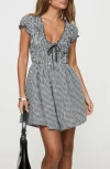 Princess Polly Wescott Gingham Playsuit In Black