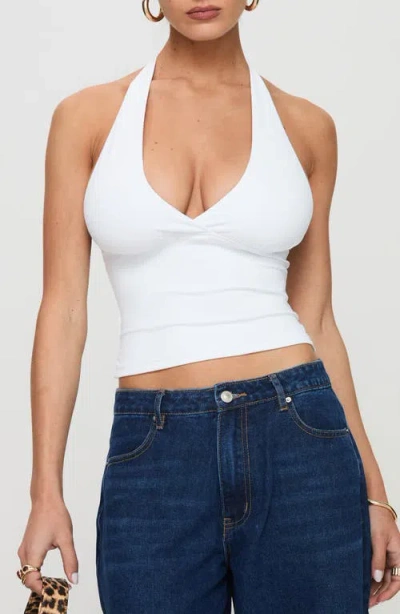Princess Polly Whimsy Halter Top In White