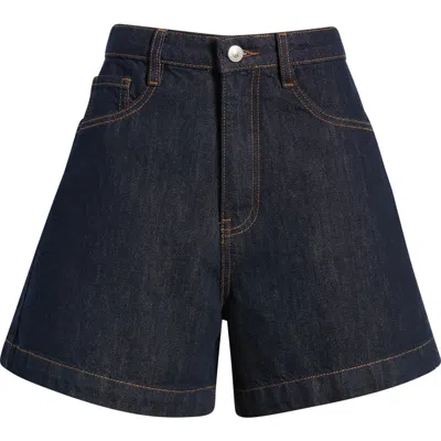 Princess Polly Whitaker High Waist Denim Shorts In Blue