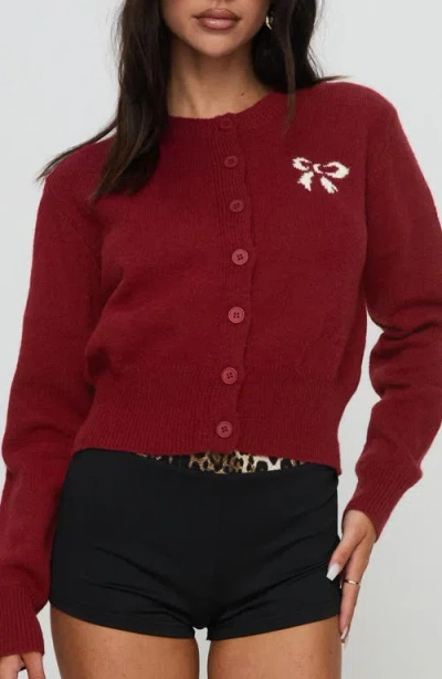 Princess Polly With A Bow Cardigan