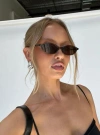 Princess Polly Wonderful World Sunglasses In Brown
