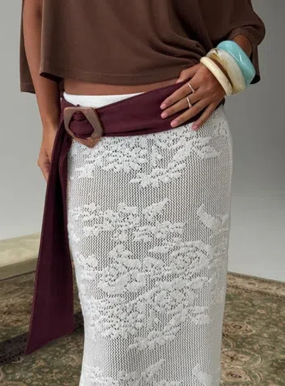 Princess Polly Wrylie Faux Suede Belt In Purple