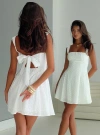 Princess Polly Xanthus Embroidered Mini Dress In White