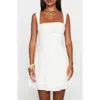 Princess Polly Xanthus Eyelet Tie Back Cotton Blend Minidress