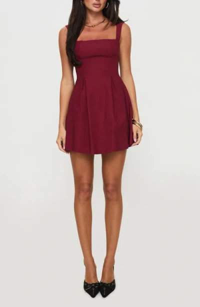 Princess Polly Xanthus Tie Back Minidress In Red