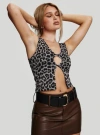 Princess Polly Yelenah Cut Out Top In Leopard