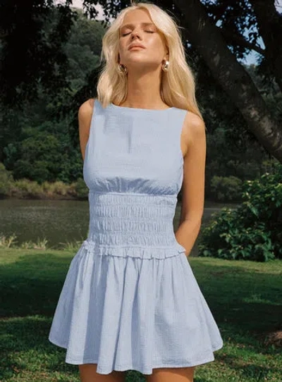 PRINCESS POLLY YENNIFER SHIRRED MINI DRESS