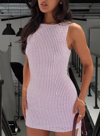 Princess Polly Yumiko Romper In Pink Check