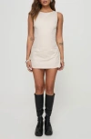 Princess Polly Yumiko Skirted Organic Cotton Romper In Cream