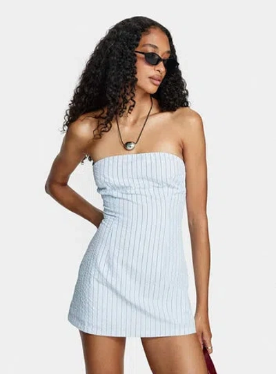 Princess Polly Yumiko Strapless Playsuit In Blue