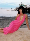Princess Polly Zoi Halter Maxi Dress In Hot Pink