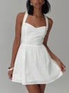 Princess Polly Zolena Halter Mini Dress In White
