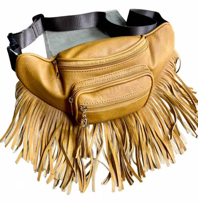 Princess Purse Women's Western Fringe Bum Bag In Yellow