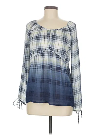 Pre-owned Princess Vera Wang Long Sleeve Blouse In Blue