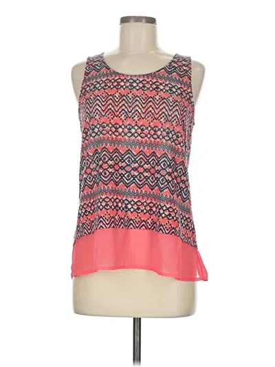 Pre-owned Princess Vera Wang Sleeveless Top Pink Scoop Neck Tops