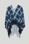 Princesse Lodo Sciarpa Check Blu In Azzurra