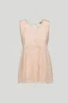 Princesse Lodo Top Tulle Rosa Cipria Stelle In Rosa