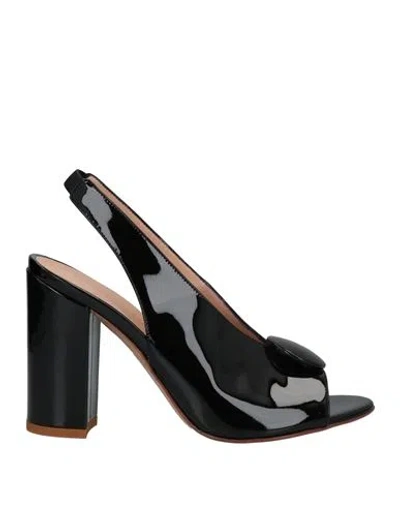 Principe Di Bologna Woman Sandals Black Size 9 Soft Leather