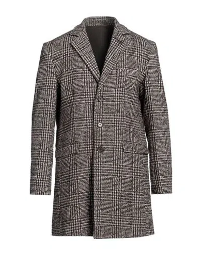Principe Man Coat Brown Size 46 Polyamide, Viscose, Wool