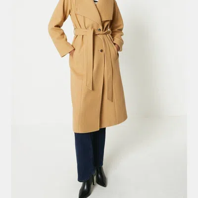 Principles Womens/ladies Belted Hardware Detail Coat In Brown