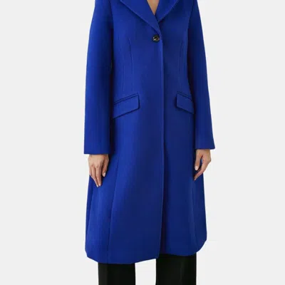 Principles Womens/ladies Single-breasted Tailored Coat (cobalt) In Blue