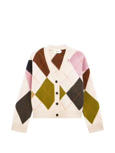 Pringle Of Scotland Argyle Buttoned Cardigan In Multi