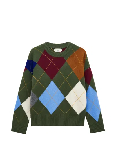 Pringle Of Scotland Argyle Crew-neck Sweater In Multi