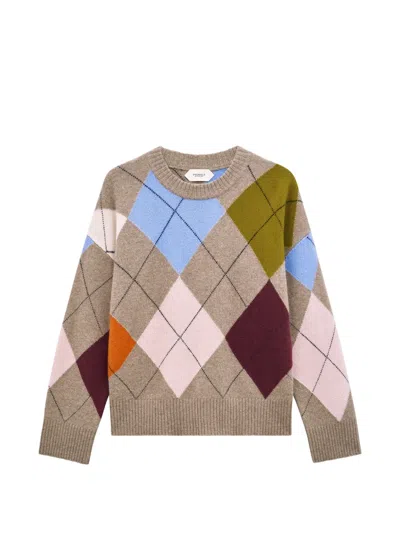 Pringle Of Scotland Argyle Crew-neck Sweater In Multi