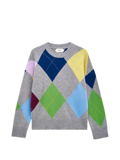 Pringle Of Scotland Argyle Crew-neck Sweater In Multi